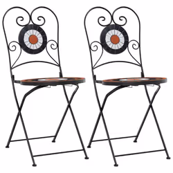 VidaXL 4003406, Terrace, Ceramic, Iron, Terracotta, White, 380 mm, 455 mm, 895 mm