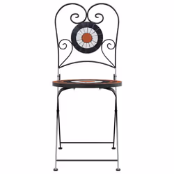 VidaXL 4003406 outdoor chair Terrace Ceramic, Iron Terracotta, White - Additional view 5