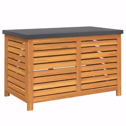 vidaXL Garden Storage Box Outdoor Storage Shed Deck Box Solid Wood Acacia