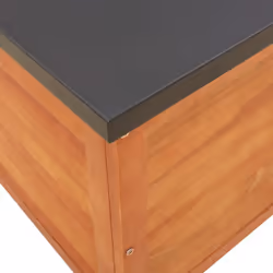 vidaXL Garden Storage Box Outdoor Storage Shed Deck Box Solid Wood Eucalyptus - Additional view 6
