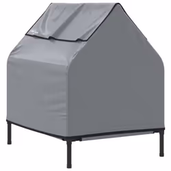 vidaXL Dog House Elevated Dog Pet Shelter Dog Kannel Oxford Fabric and Steel - 90 x 65 x 85 cm - Additional view 5