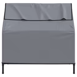 vidaXL Dog House Elevated Dog Pet Shelter Dog Kannel Oxford Fabric and Steel - 110 x 75 x 107 cm - Additional view 4