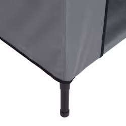 vidaXL Dog House Elevated Dog Pet Shelter Dog Kannel Oxford Fabric and Steel - 110 x 75 x 107 cm - Additional view 8