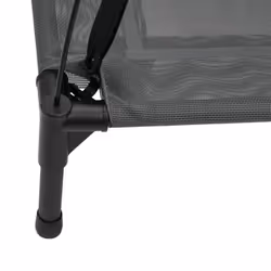 vidaXL Dog Bed with Canopy Elevated Dog Cot Anthracite Oxford Fabric and Steel - 63 x 49,5 x 60 cm - Additional view 6