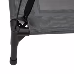 vidaXL Dog Bed with Canopy Elevated Dog Cot Anthracite Oxford Fabric and Steel - Additional view 6