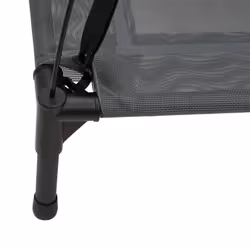 vidaXL Dog Bed with Canopy Elevated Dog Cot Anthracite Oxford Fabric and Steel - 104 x 86 x 84 cm - Additional view 6