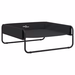 vidaXL Elevated Dog Bed Raised Dog Cot Anthracite Oxford Fabric and Steel - 85 x 85 x 33 cm