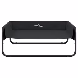 vidaXL Elevated Dog Bed Raised Dog Cot Anthracite Oxford Fabric and Steel - 85 x 85 x 33 cm - Additional view 4