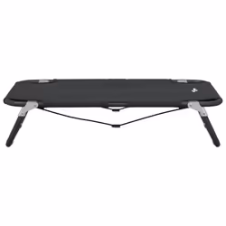 vidaXL Dog Bed Foldable Raised Dog Cot Anthracite Oxford Fabric and Steel - 80 x 55 x 18 cm - Additional view 4