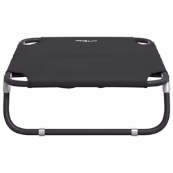 vidaXL Dog Bed Foldable Raised Dog Cot Anthracite Oxford Fabric and Steel - 80 x 55 x 18 cm - Additional view 5