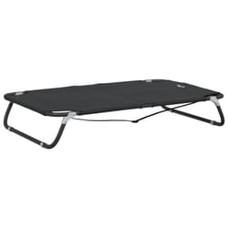 vidaXL Dog Bed Foldable Raised Dog Cot Anthracite Oxford Fabric and Steel - 105 x 65 x 18 cm