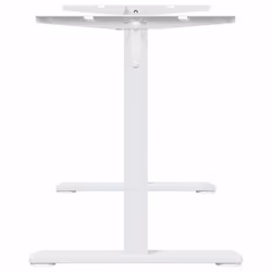 vidaXL Standing Desk Frame Height Adjustable Table Workstation White Steel - Additional view 5