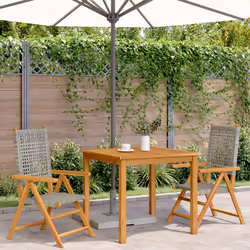 VidaXL 367652 outdoor chair Terrace Acacia wood, Polyrattan Grey