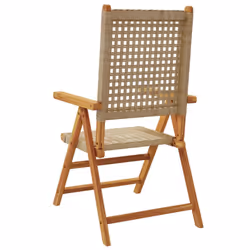 VidaXL 367653 outdoor chair Terrace Acacia wood, Polyrattan Beige - Additional view 7