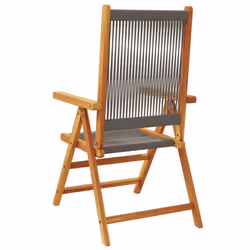 VidaXL 367655 outdoor chair Terrace Acacia wood, Polypropylene (PP) Grey - Additional view 7