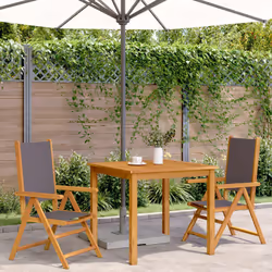 VidaXL 367658 outdoor chair Terrace Acacia wood, Polyester Anthracite