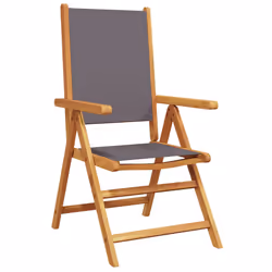 VidaXL 367658 outdoor chair Terrace Acacia wood, Polyester Anthracite - Additional view 4