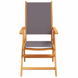 VidaXL 367658 outdoor chair Terrace Acacia wood, Polyester Anthracite - Additional view 5