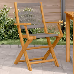 VidaXL 367667 outdoor chair Terrace Acacia wood, Polypropylene (PP) Grey