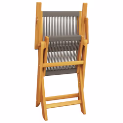 VidaXL 367667 outdoor chair Terrace Acacia wood, Polypropylene (PP) Grey - Additional view 8