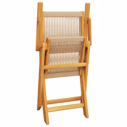 VidaXL 367668 outdoor chair Terrace Acacia wood, Polypropylene (PP) Beige - Additional view 8