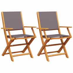 VidaXL 367670, Terrace, Acacia wood, Polyester, Anthracite, 110 kg, 540 mm, 570 mm