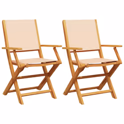 VidaXL 367672, Terrace, Acacia wood, Polyester, Beige, 110 kg, 540 mm, 570 mm