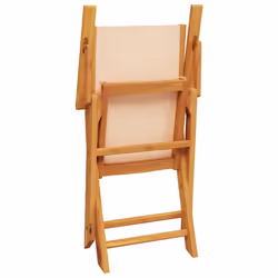 VidaXL 367672 outdoor chair Terrace Acacia wood, Polyester Beige - Additional view 8