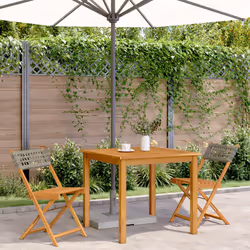 VidaXL 367676 outdoor chair Terrace Acacia wood, Polyrattan Grey
