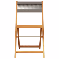 VidaXL 367679 outdoor chair Terrace Acacia wood Grey - Additional view 5