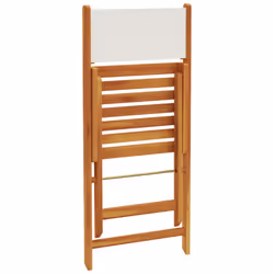 VidaXL 367681 outdoor chair Terrace Acacia wood, Polyester Cream, White - Additional view 8