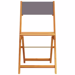 VidaXL 367682 outdoor chair Terrace Acacia wood, Polyester Anthracite - Additional view 5