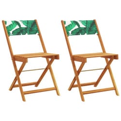 VidaXL 367685 outdoor chair Terrace Acacia wood, Polyester Green