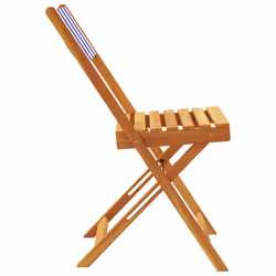 VidaXL 367686 outdoor chair Terrace Acacia wood, Polyester Blue, White - Additional view 6