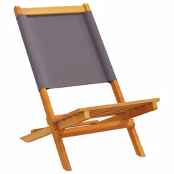 VidaXL 367691 outdoor chair Terrace Acacia wood, Polyester Anthracite