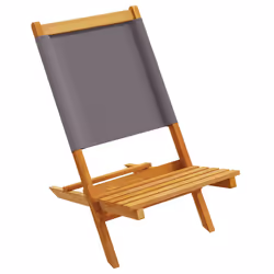 VidaXL 367691 outdoor chair Terrace Acacia wood, Polyester Anthracite - Additional view 4
