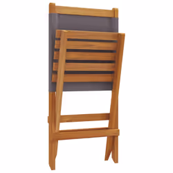 VidaXL 367691 outdoor chair Terrace Acacia wood, Polyester Anthracite - Additional view 8