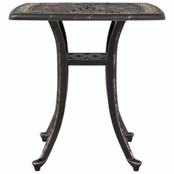vidaXL Garden Table Outdoor Dining Table Side Table Bronze Cast Aluminium - Additional view 4