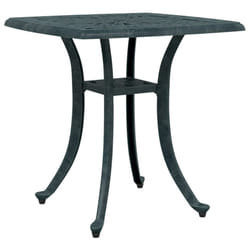 vidaXL Garden Table Outdoor Dining Table Patio Side Table White Cast Aluminium - green