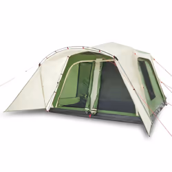 vidaXL Family Tent with Porch 9-Person Picnic Camping Tent Green Quick Release