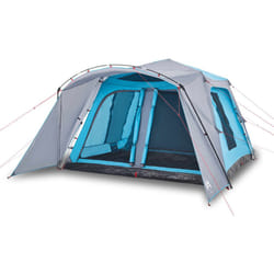 vidaXL Family Tent with Porch 9-Person Lightweight Camping Tent Quick Release - blue