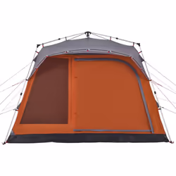 vidaXL Family Tent Cabin 7-Person Lightweight Tent Camping Tent Quick Release - grey and orange - Additional view 4