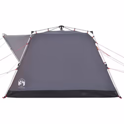 vidaXL Camping Tent Cabin 4-Person Lightweight Tent Dome Tent Quick Release - Grey and orange - Additional view 6