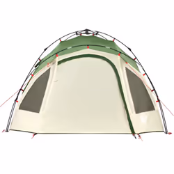 vidaXL Camping Tent Dome 3-Person Lightweight Dome Tent Green Quick Release - Additional view 4