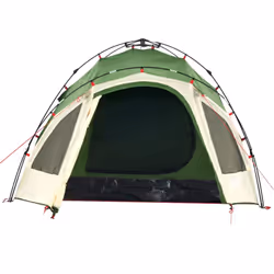 vidaXL Camping Tent Dome 3-Person Lightweight Dome Tent Green Quick Release - Additional view 5