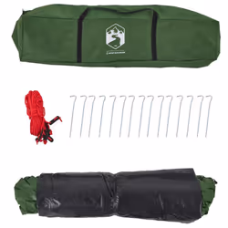 vidaXL Camping Tent Dome 3-Person Lightweight Dome Tent Green Quick Release - Additional view 9