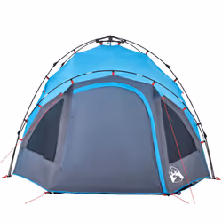 vidaXL Camping Tent Dome 3-Person Dome Tent Blackout Fabric Quick Release - blue - Additional view 4
