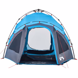 vidaXL Camping Tent Dome 3-Person Dome Tent Blackout Fabric Quick Release - blue - Additional view 6