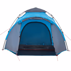 vidaXL Camping Tent Dome 3-Person Lightweight Dome Tent Green Quick Release - Blue - Additional view 6