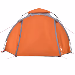 vidaXL Camping Tent Dome 3-Person Lightweight Dome Tent Green Quick Release - Grey and orange - Additional view 5